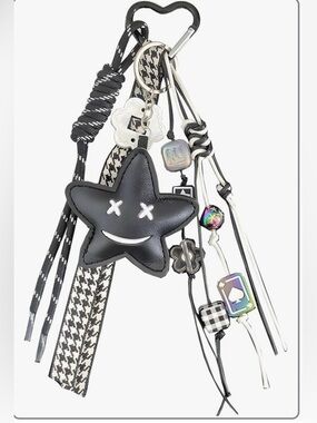 Black Star Bag Charm